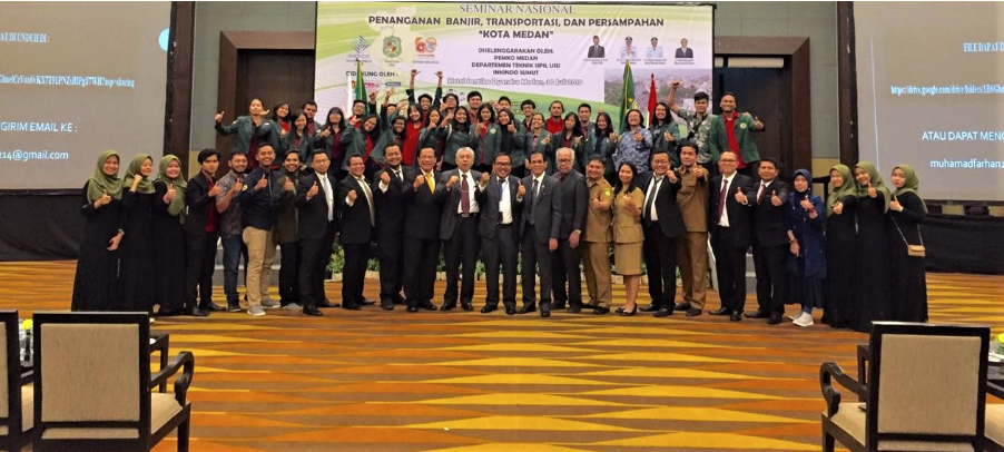 National Seminar on Flood, Transportation, and Waste Management in Medan City, July 30, 2019
